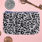 Leopard print gray theme Large Coin Purse