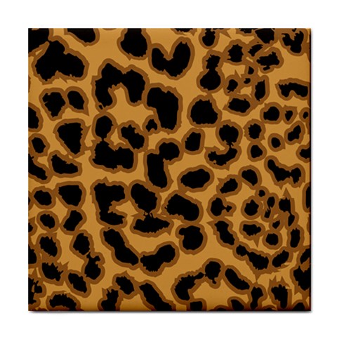 Leopard Print Spots Tile Coaster from ArtsNow.com Front