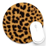 Leopard Print Spots Round Mousepad