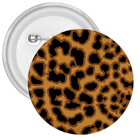 Leopard Print Spots 3  Button from ArtsNow.com Front