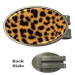 Leopard Print Spots Money Clip (Oval)