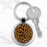 Leopard Print Spots Key Chain (Round)