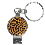 Leopard Print Spots Nail Clippers Key Chain