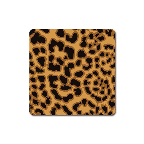 Leopard Print Spots Magnet (Square) from ArtsNow.com Front