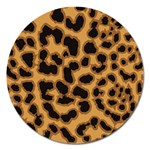 Leopard Print Spots Magnet 5  (Round)