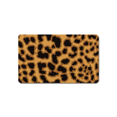 Leopard Print Spots Magnet (Name Card) from ArtsNow.com Front