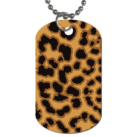 Leopard Print Spots Dog Tag (One Side) from ArtsNow.com Front