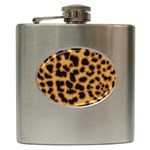 Leopard Print Spots Hip Flask (6 oz)