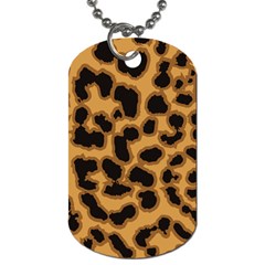 Leopard Print Spots Dog Tag (Two Sides) from ArtsNow.com Front