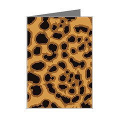 Leopard Print Spots Mini Greeting Card from ArtsNow.com Left