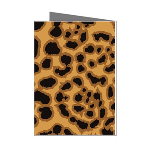 Leopard Print Spots Mini Greeting Cards (Pkg of 8) from ArtsNow.com Left