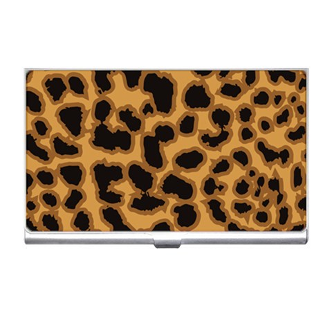 Leopard Print Spots Business Card Holder from ArtsNow.com Front