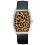 Leopard Print Spots Barrel Style Metal Watch