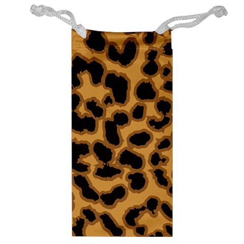 Leopard Print Spots Jewelry Bag from ArtsNow.com Front