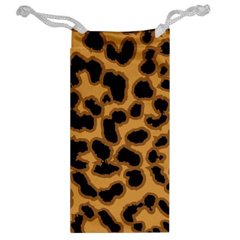 Leopard Print Spots Jewelry Bag from ArtsNow.com Back