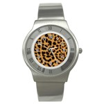 Leopard Print Spots Stainless Steel Watch