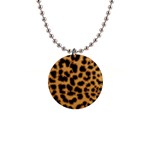 Leopard Print Spots 1  Button Necklace