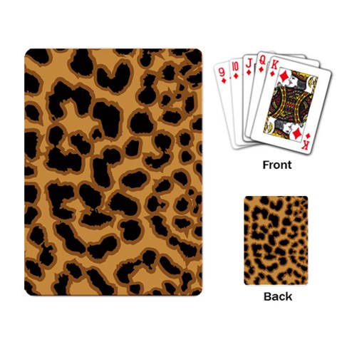 Leopard Print Spots Playing Cards Single Design (Rectangle) from ArtsNow.com Back