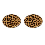 Leopard Print Spots Cufflinks (Oval)