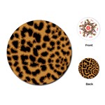 Leopard Print Spots Playing Cards Single Design (Round)