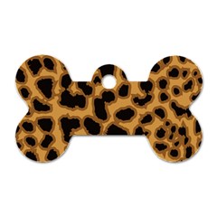 Leopard Print Spots Dog Tag Bone (Two Sides) from ArtsNow.com Back