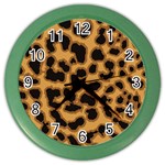 Leopard Print Spots Color Wall Clock