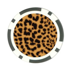 Leopard Print Spots Poker Chip Card Guard from ArtsNow.com Front