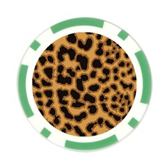 Leopard Print Spots Poker Chip Card Guard from ArtsNow.com Front