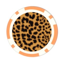 Leopard Print Spots Poker Chip Card Guard from ArtsNow.com Front