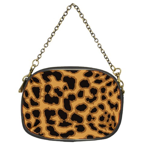 Leopard Print Spots Chain Purse (One Side) from ArtsNow.com Front