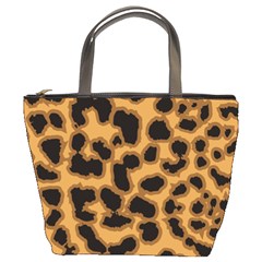 Leopard Print Spots Bucket Bag from ArtsNow.com Front