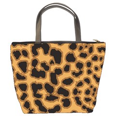 Leopard Print Spots Bucket Bag from ArtsNow.com Back