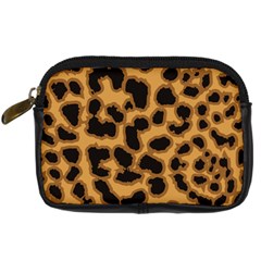 Leopard Print Spots Digital Camera Leather Case from ArtsNow.com Front