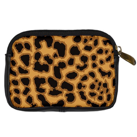 Leopard Print Spots Digital Camera Leather Case from ArtsNow.com Back