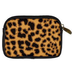 Leopard Print Spots Digital Camera Leather Case from ArtsNow.com Back