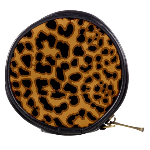 Leopard Print Spots Mini Makeup Bag from ArtsNow.com Front