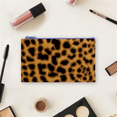 Leopard Print Spots Cosmetic Bag (Small) from ArtsNow.com Front