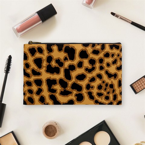 Leopard Print Spots Cosmetic Bag (Medium) from ArtsNow.com Front