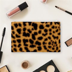 Leopard Print Spots Cosmetic Bag (Medium) from ArtsNow.com Back