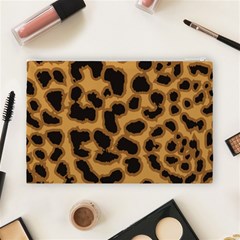 Leopard Print Spots Cosmetic Bag (Large) from ArtsNow.com Back