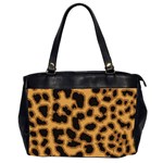 Leopard Print Spots Oversize Office Handbag (2 Sides)