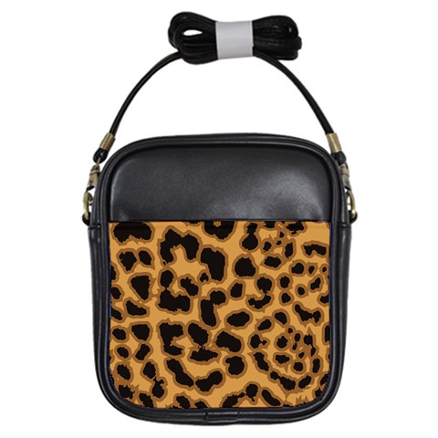 Leopard Print Spots Girls Sling Bag from ArtsNow.com Front