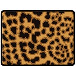 Leopard Print Spots Fleece Blanket (Large)