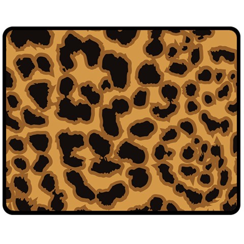 Leopard Print Spots Fleece Blanket (Medium) from ArtsNow.com 60 x50  Blanket Front