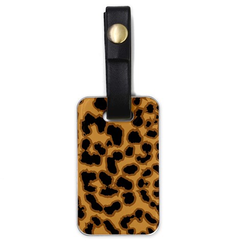 Leopard Print Spots Luggage Tag (one side) from ArtsNow.com Front