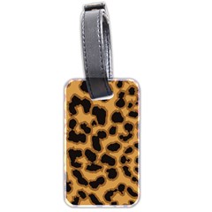 Leopard Print Spots Luggage Tag (two sides) from ArtsNow.com Front