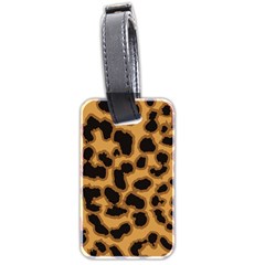 Leopard Print Spots Luggage Tag (two sides) from ArtsNow.com Back