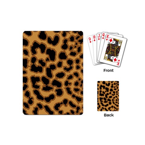 Leopard Print Spots Playing Cards Single Design (Mini) from ArtsNow.com Back