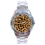 Leopard Print Spots Stainless Steel Analogue Watch