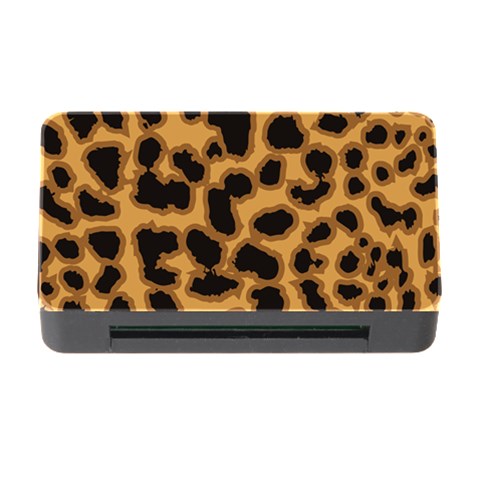 Leopard Print Spots Memory Card Reader with CF from ArtsNow.com Front